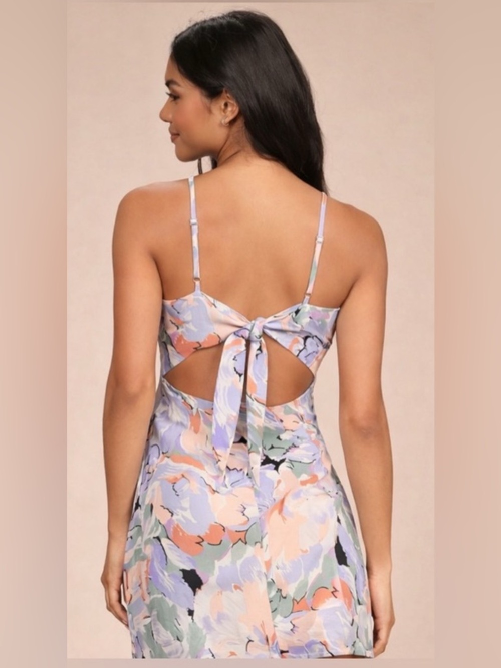 Lulu's Impressions of Love Floral Print Mini Dress Romper Spring Summer - Size M - Picture 2 of 7